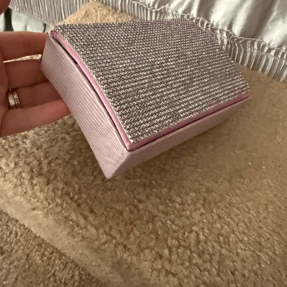 Swarovski Purple and Silver Crystal Clutch